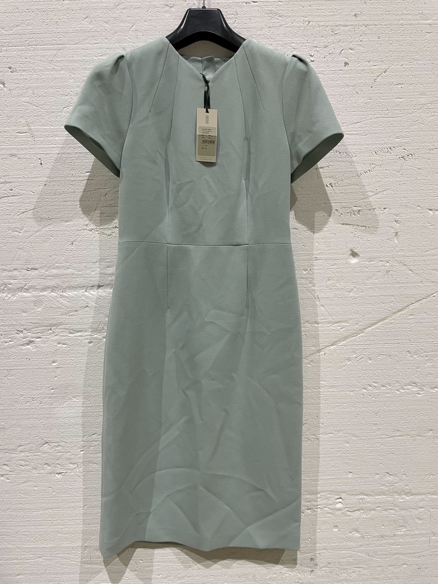 Hobbs-Sage Ana Shift Stretch Dress Sage Green UK10 Sage Green UK10