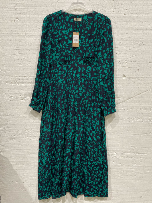 Hush-Navy/Green Georgia Printed Dress Navy/Green UK8 Navy/Green UK8