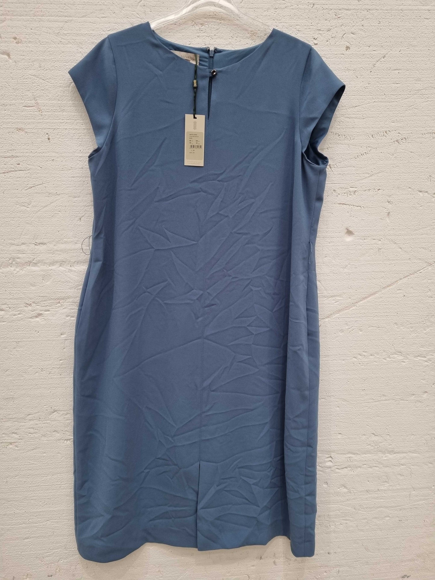 Hobbs London Blue Kristen Tie Midi Dress  Blue Uk 16 Blue Uk 16