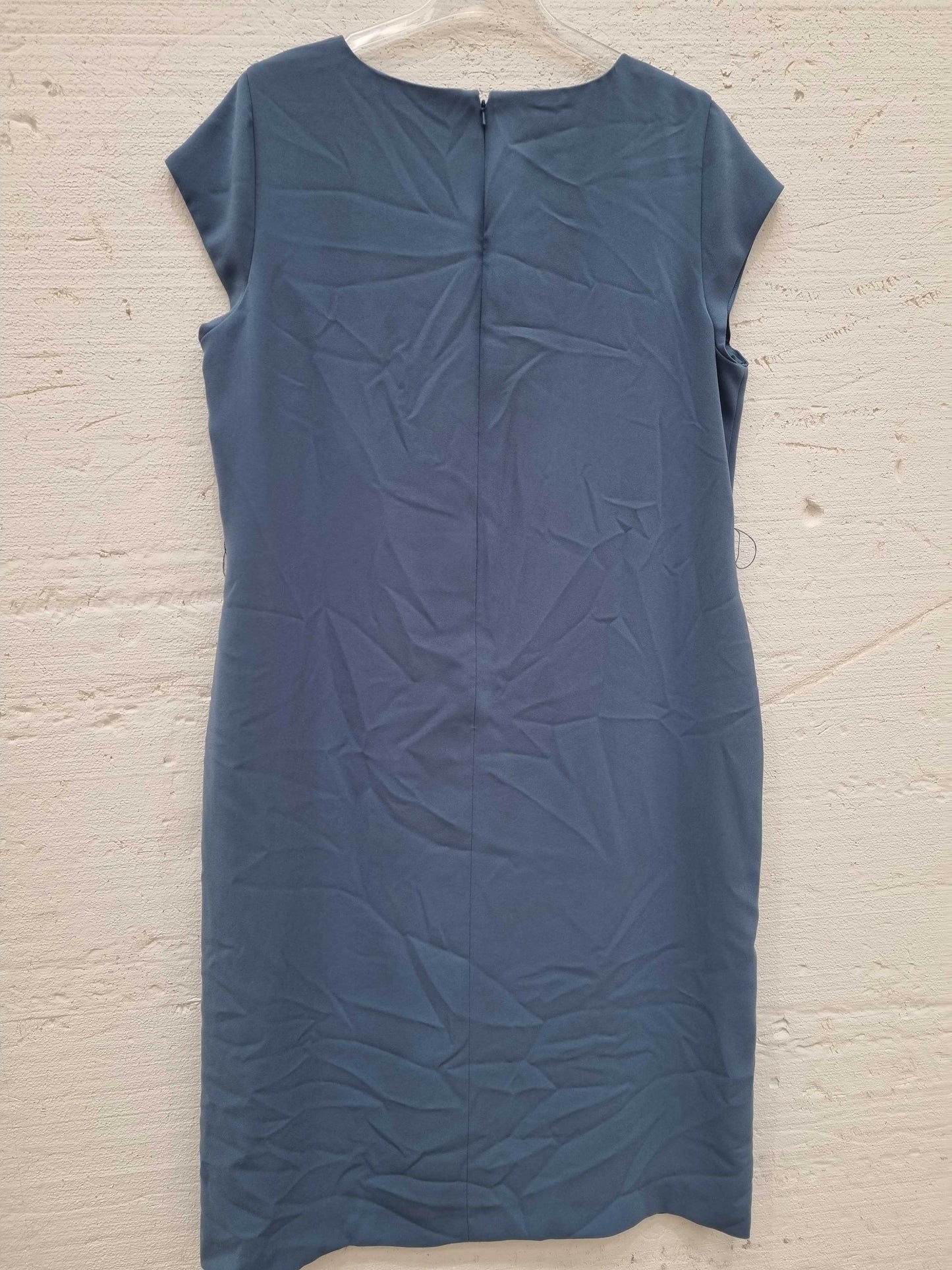 Hobbs London Blue Kristen Tie Midi Dress  Blue Uk 16 Blue Uk 16