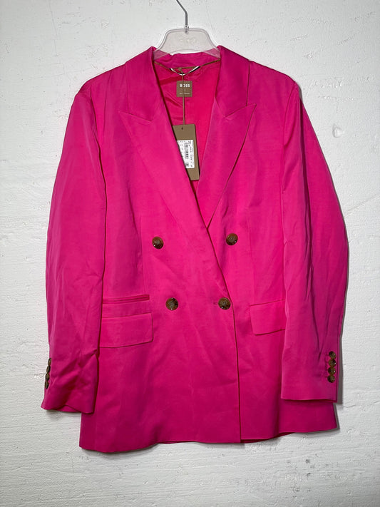 Boss x Alicia Schmidt Jefala Pink Double Breasted Blazer Pink UK 10 Pink UK 10