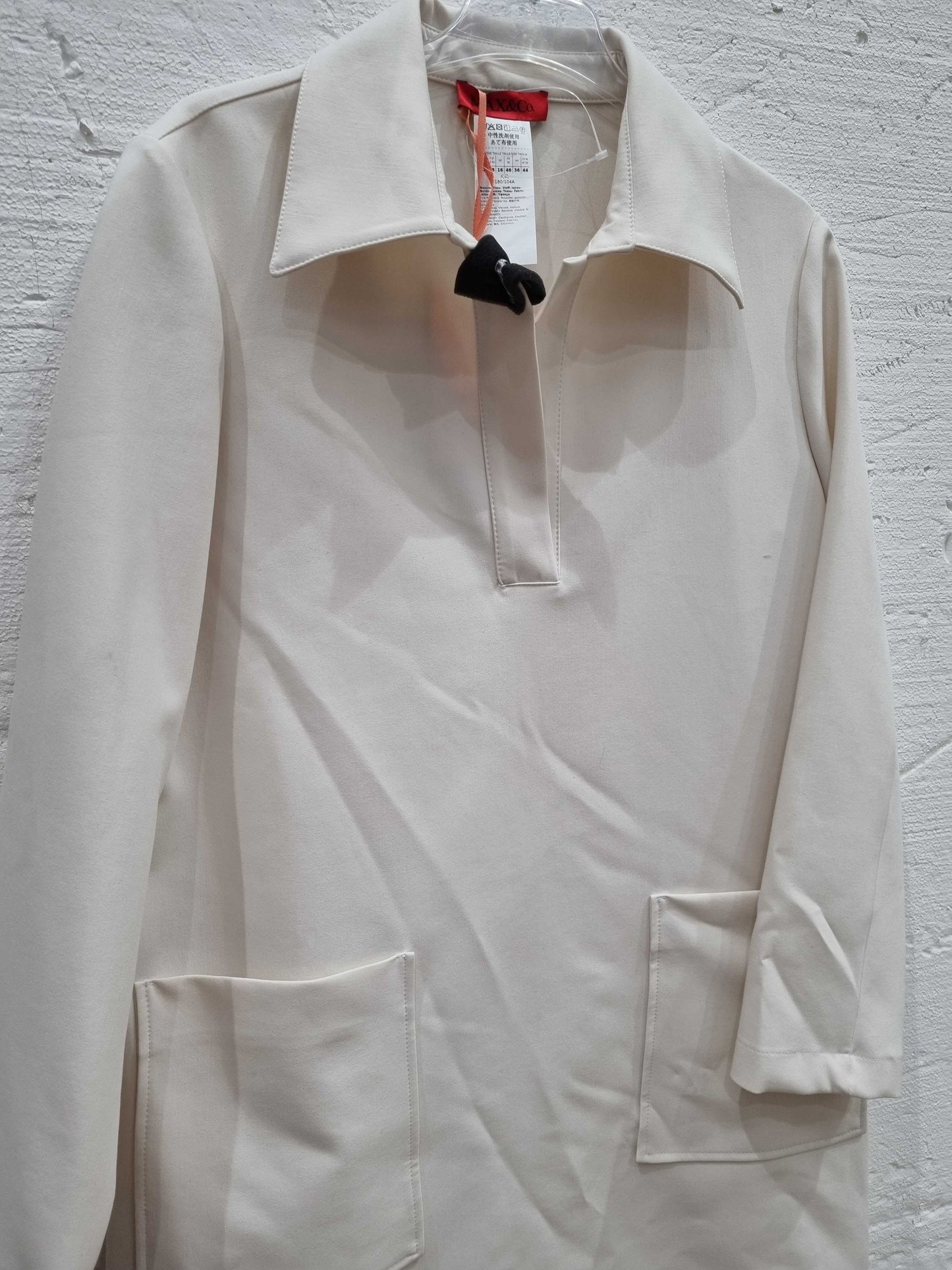 MAX & CO WHITE FORNACE DRESS White UK 16