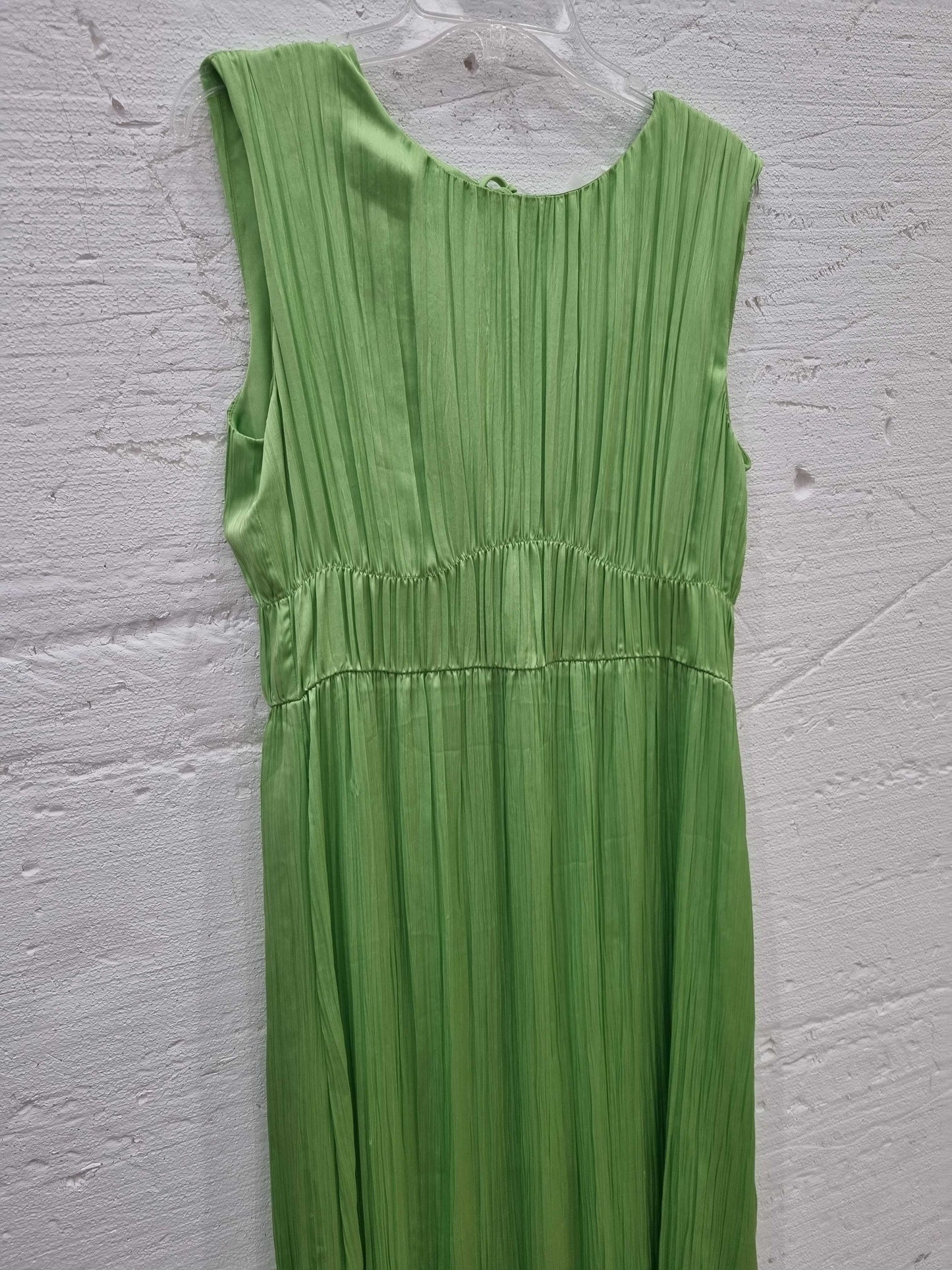 Arket green satin dress Green 42