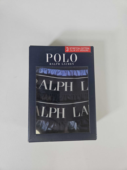 POLO RALPH LAUREN Classic Trunks (Pack of 3) Blue Medium