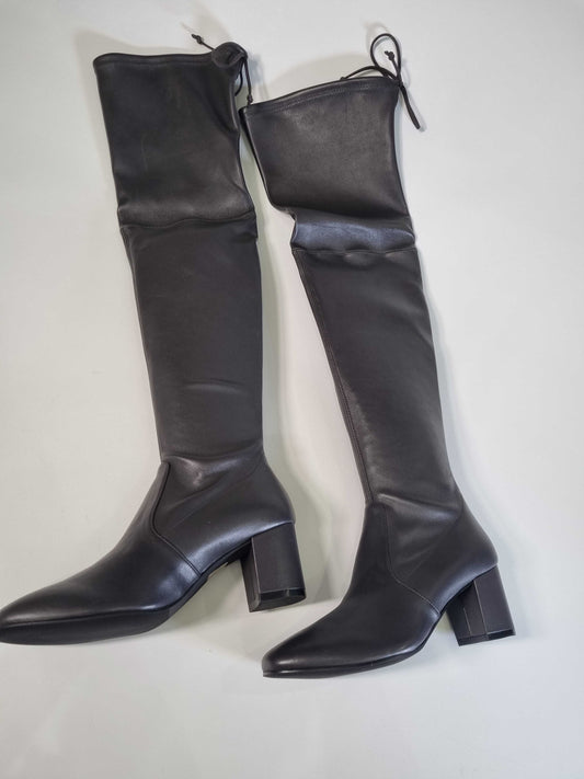 Women's Black Sofia City 75 Leather Over-the-knee Boot Black 37.5