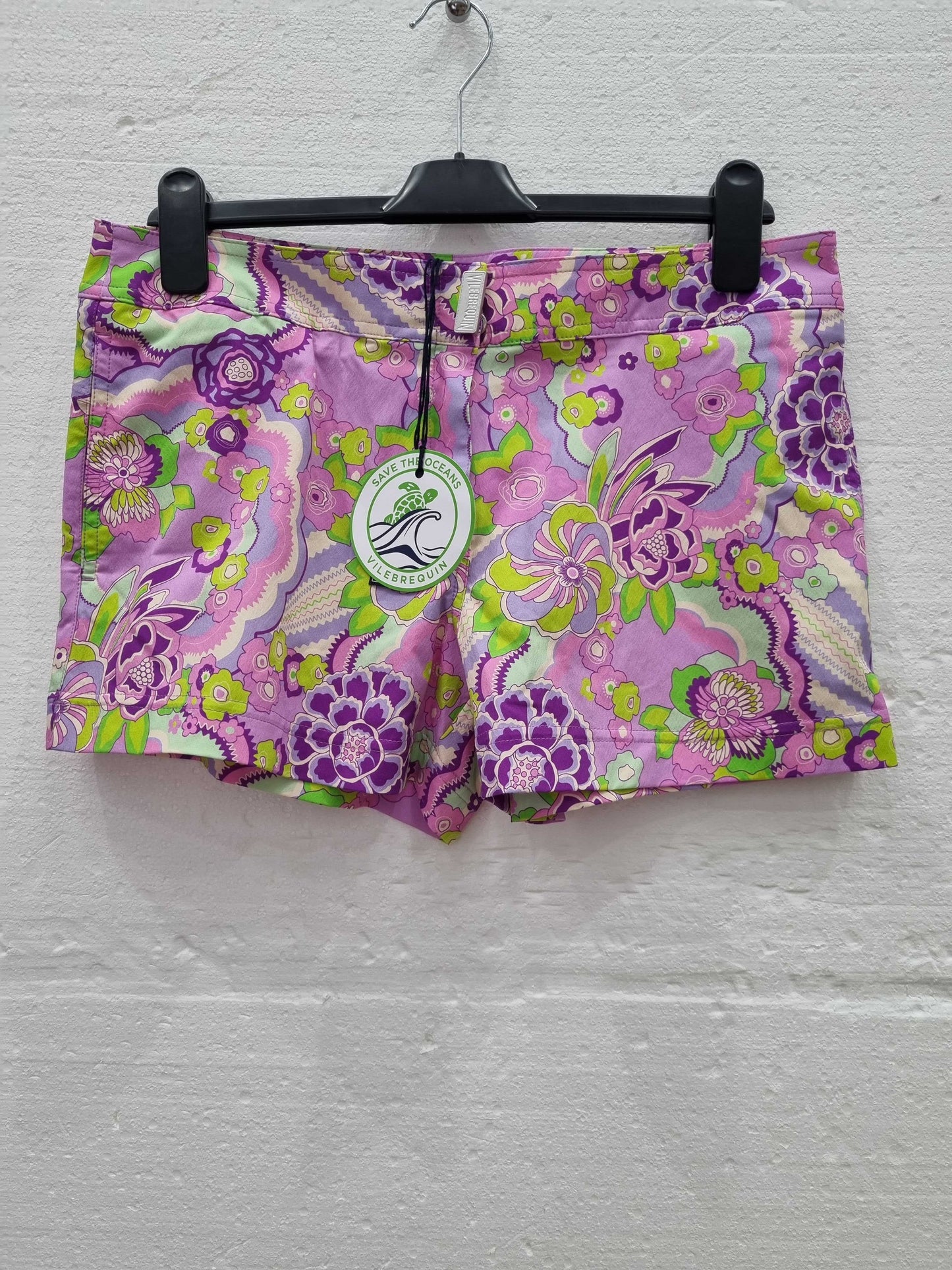 Vilebrequin Multi Floral Print Swim Shorts Purple Medium