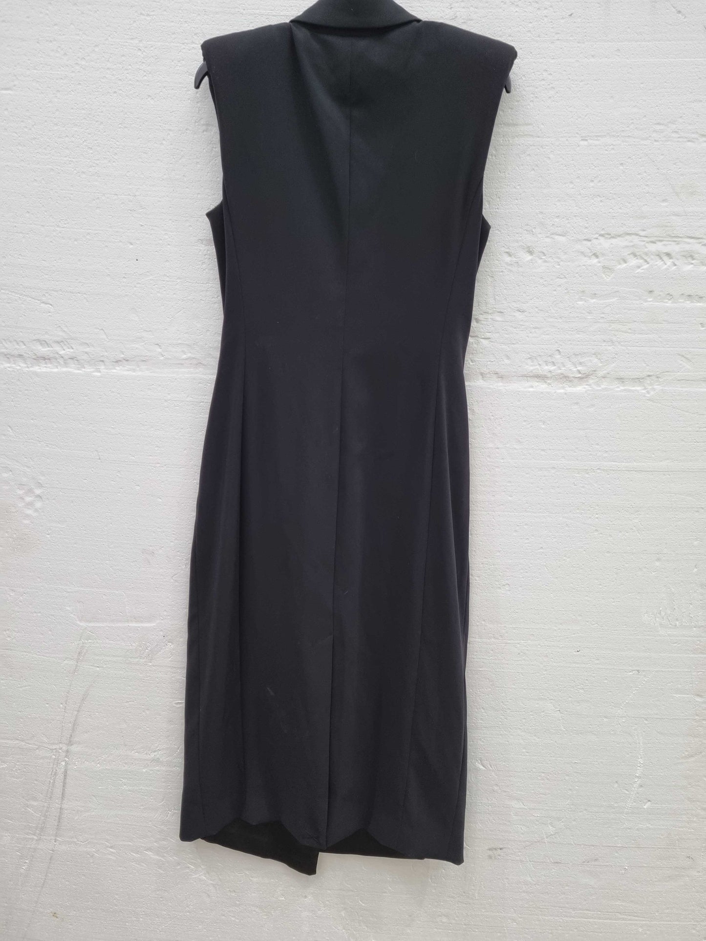 REISS Black Cecile Bodycon Midi Dress Black  Uk 10