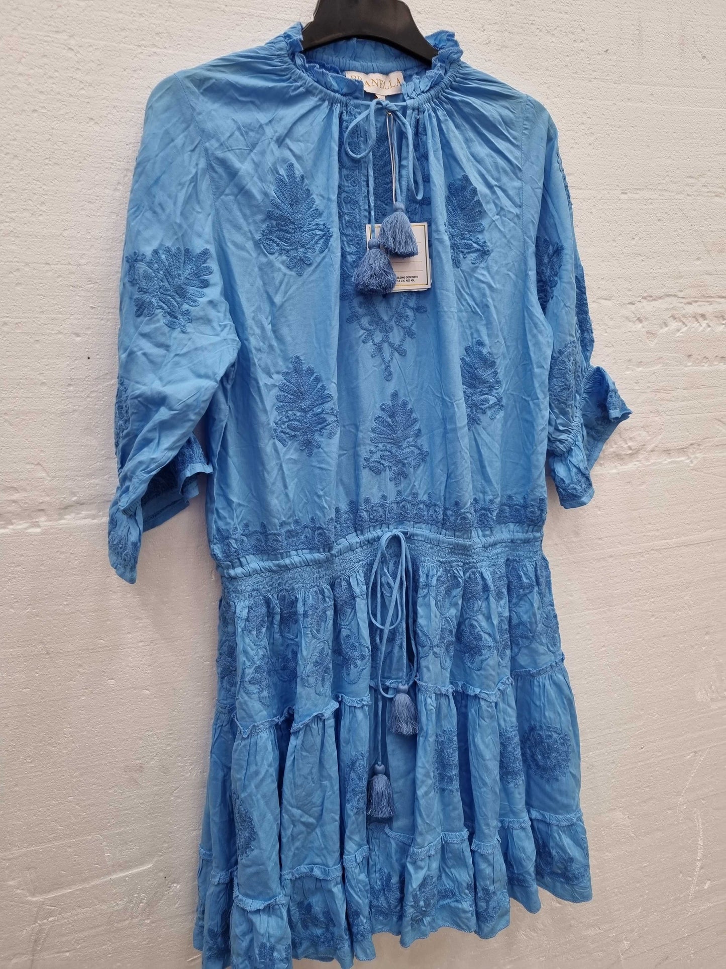 SIENNA DRESS CORNFLOWER Blue Large/ X Large