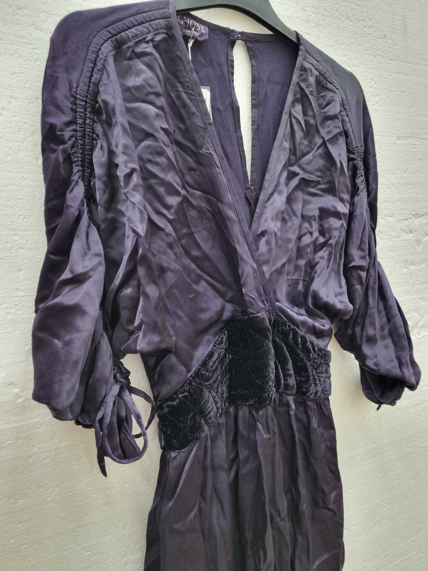 Ghost purple Satin Dress Purple Small