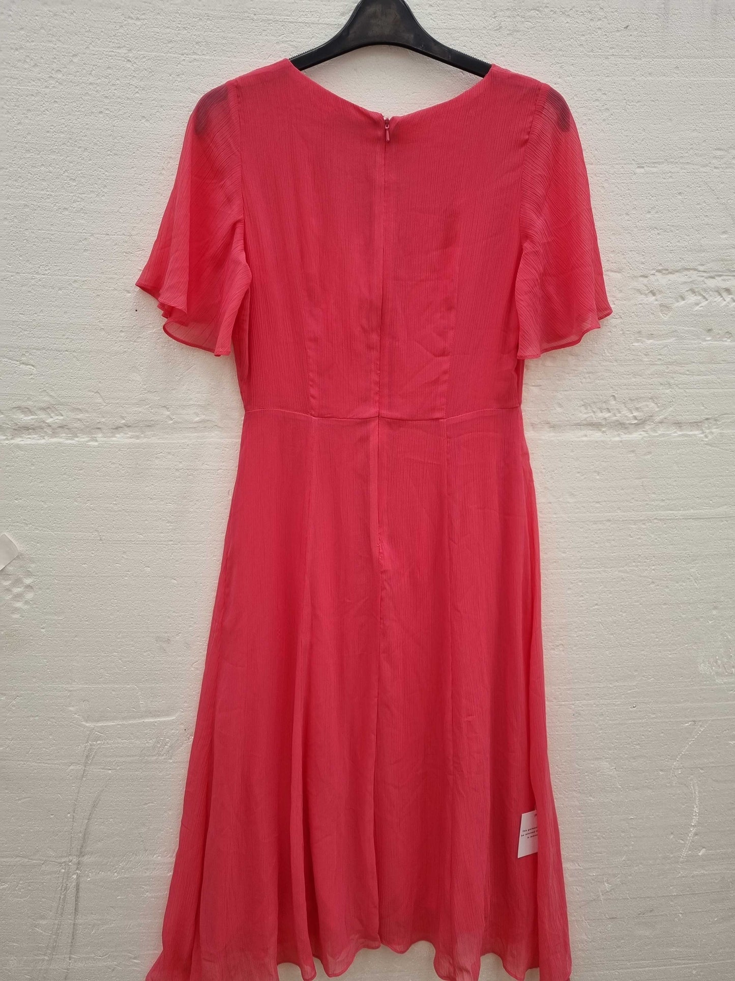 Ro & Zo Pink-Pink Hanky Hem Dress pink UK 10