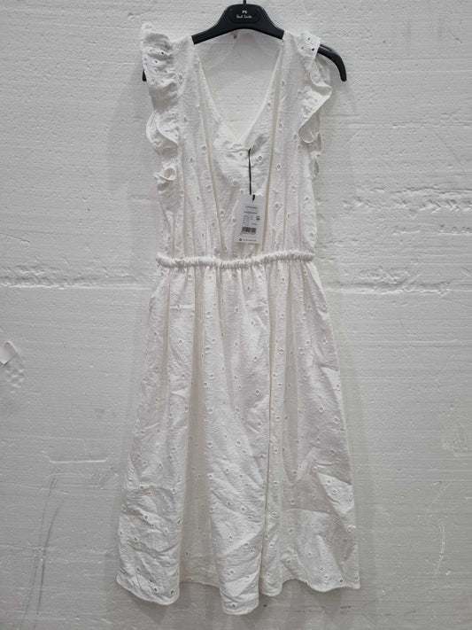 Paul Smith White Broderie Anglaise Dress White Uk 8