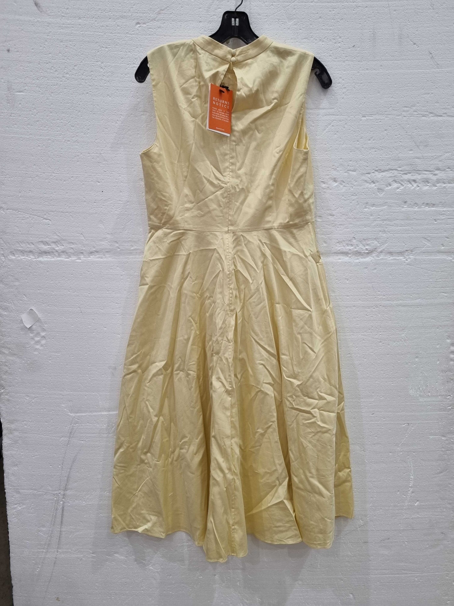 L K Bennett Yellow Freud Midi Dress Yellow UK 12