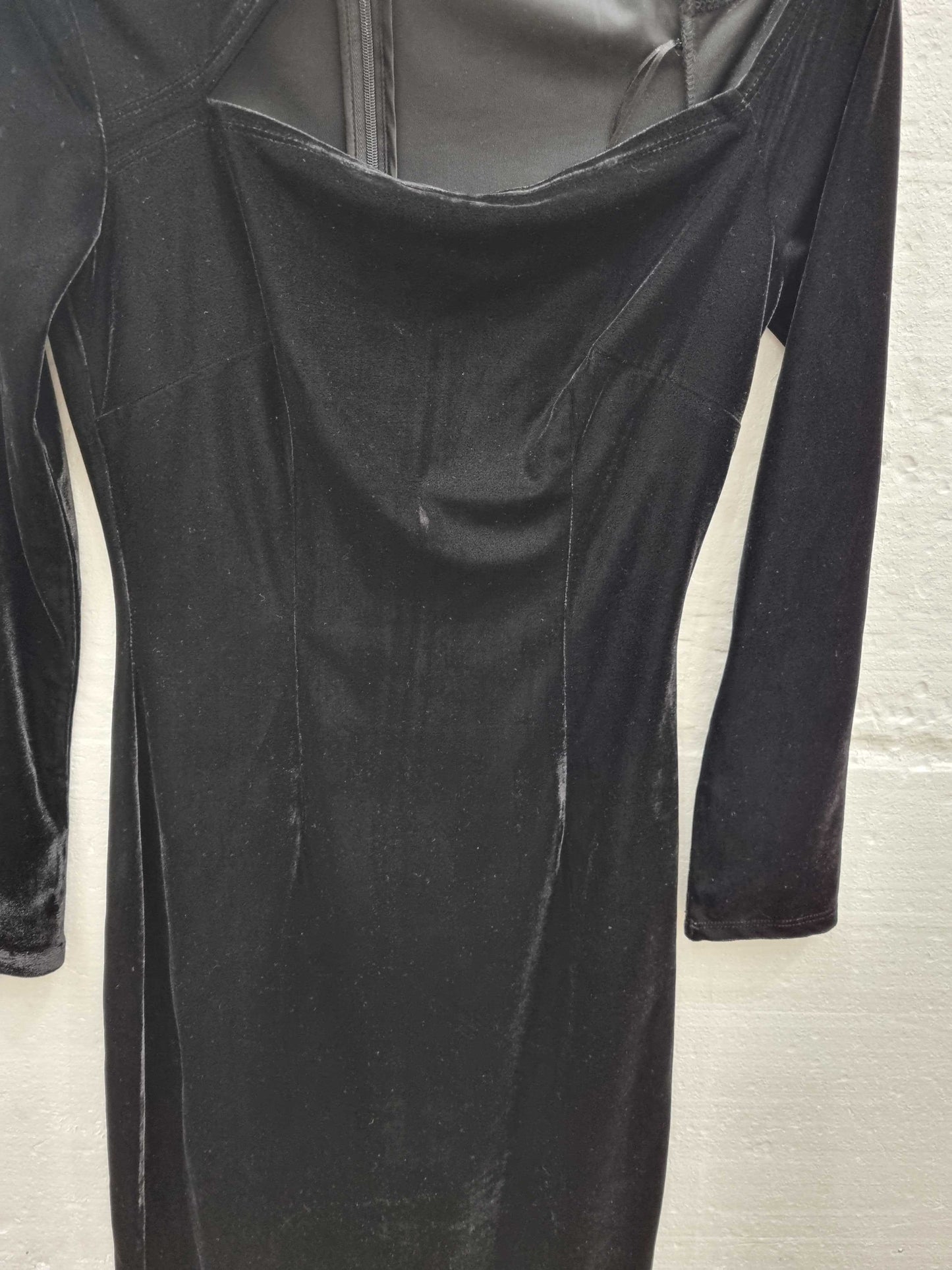 Reiss Black Eliza Draped Dress Black Uk 8