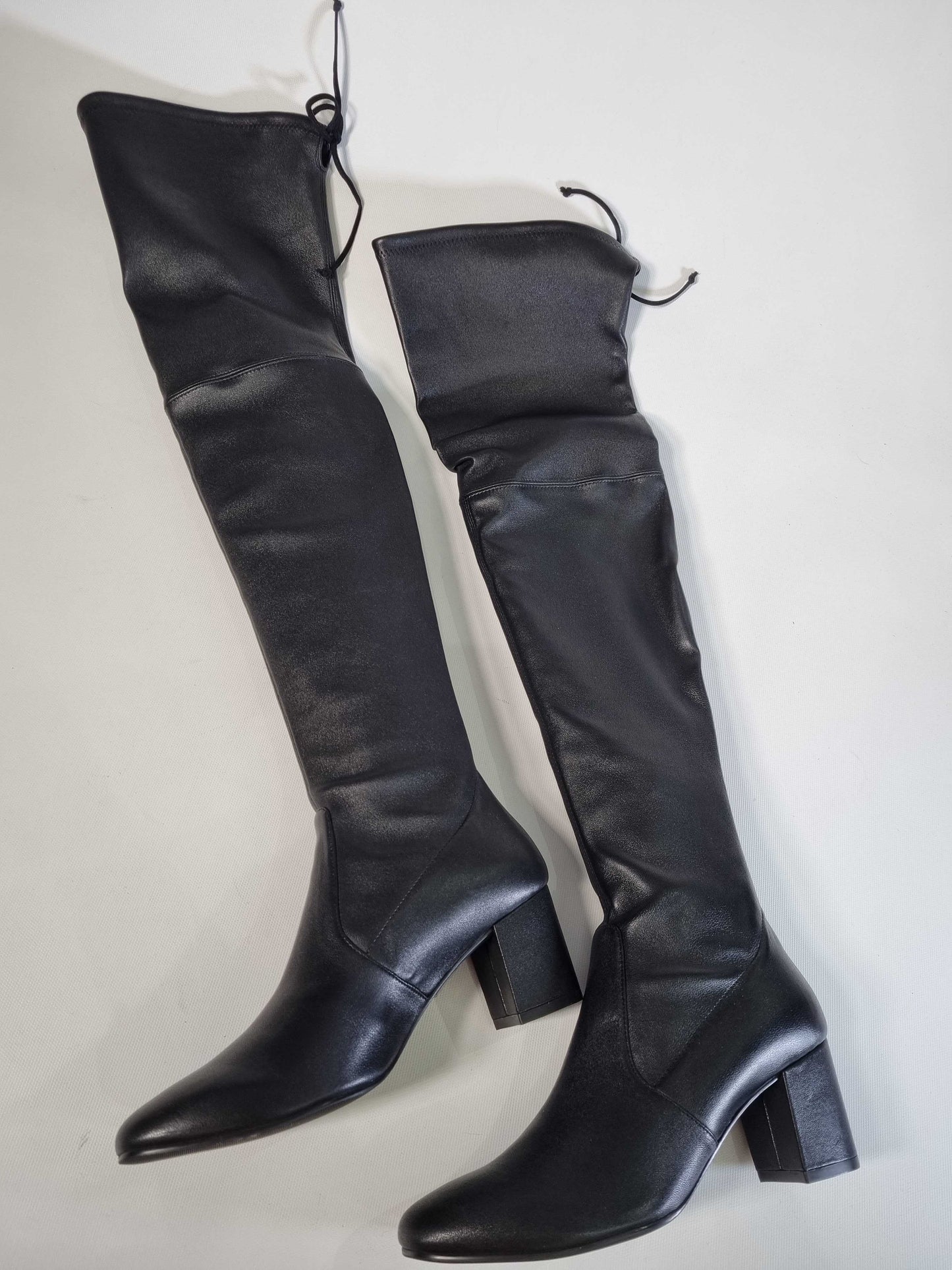 Stuart Weitzman Milla 60 City Leather Over-The-Knee Boot In Black Black 38