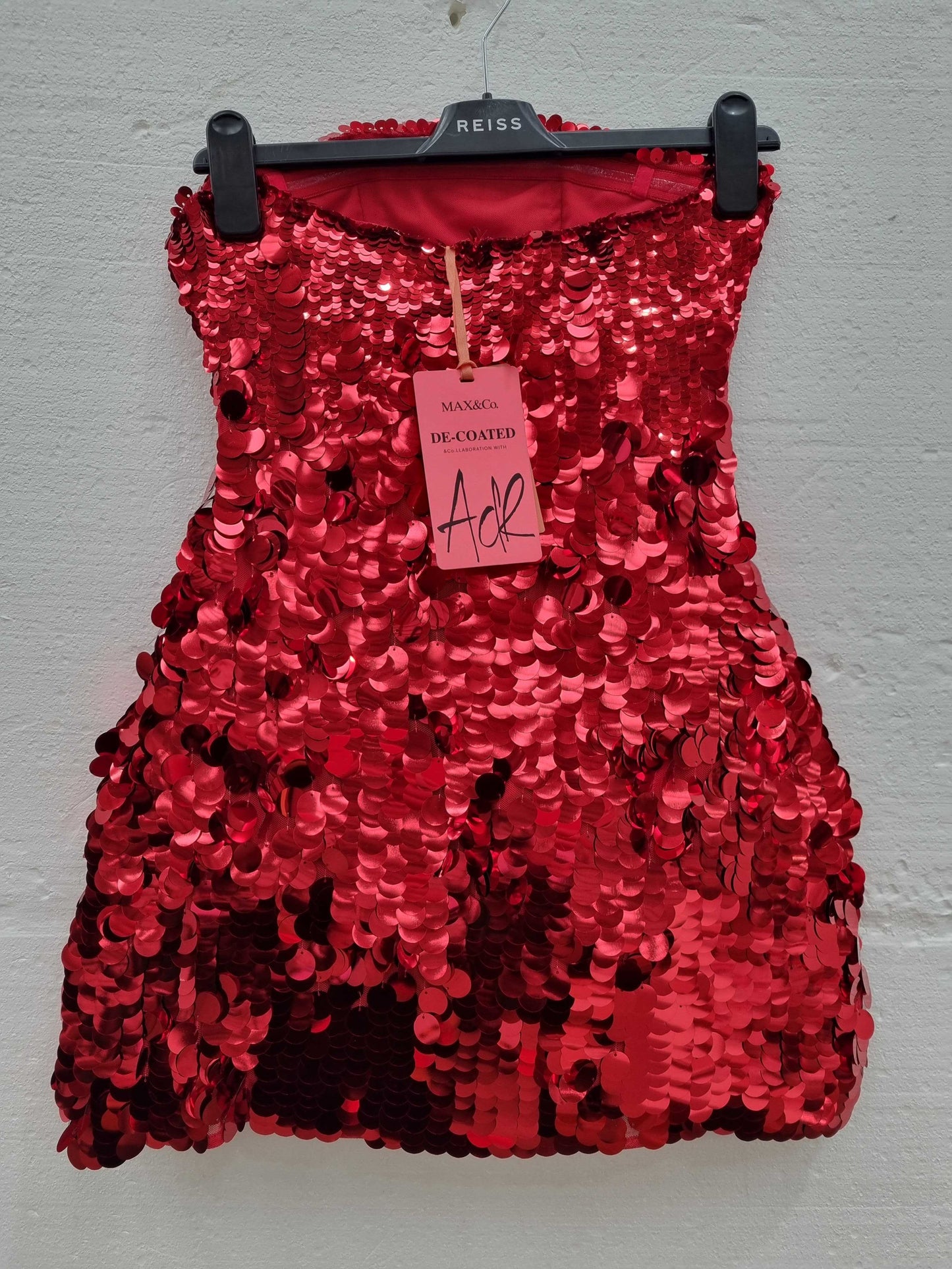 Max&Co. Adr De-Coated Sequin Dresses Red UK 8