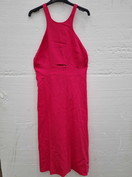 Reiss Pink Vienna Midi Dress Pink UK 12