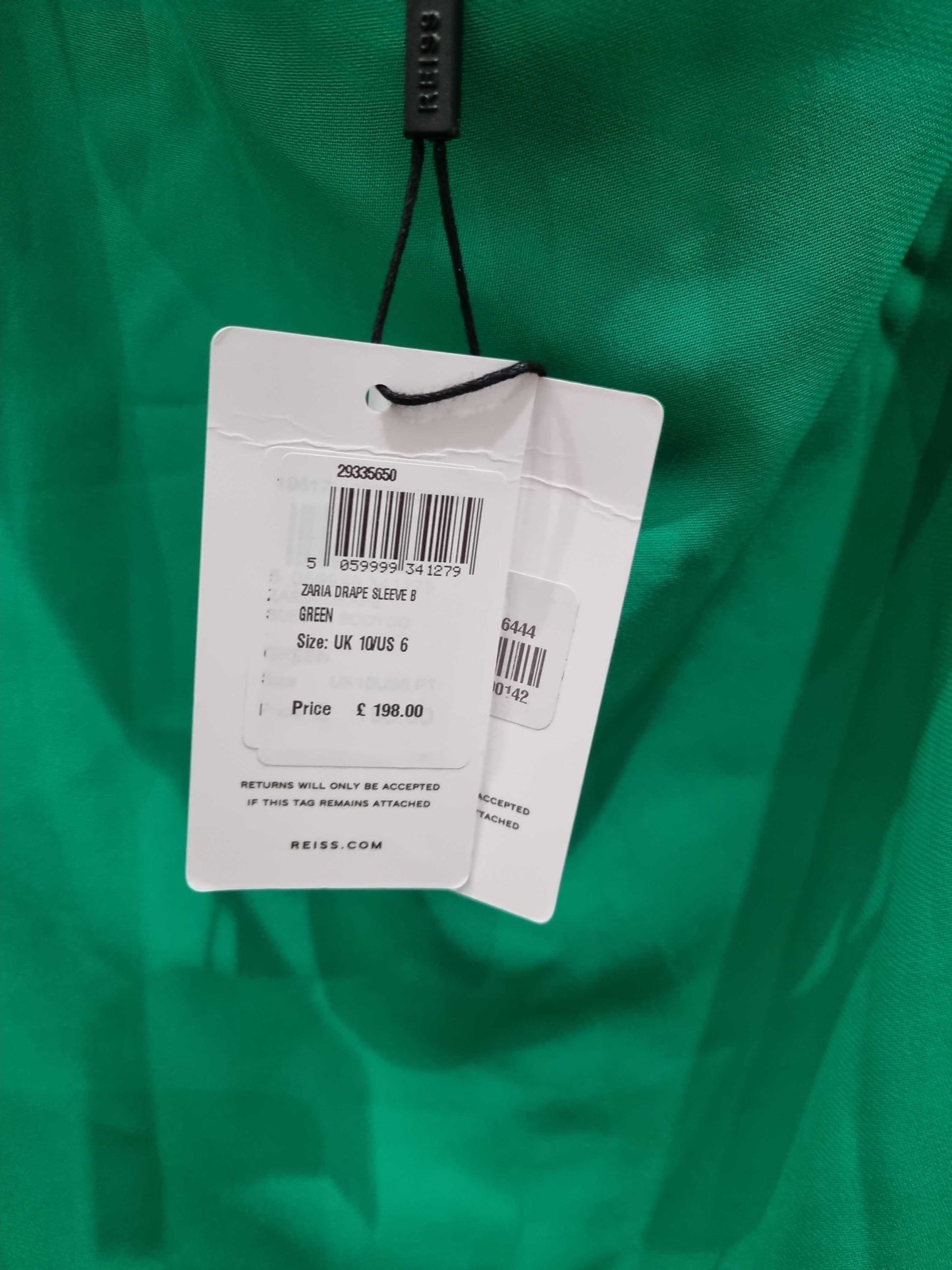 Reiss Green Zaria Petite Dress Green UK 10