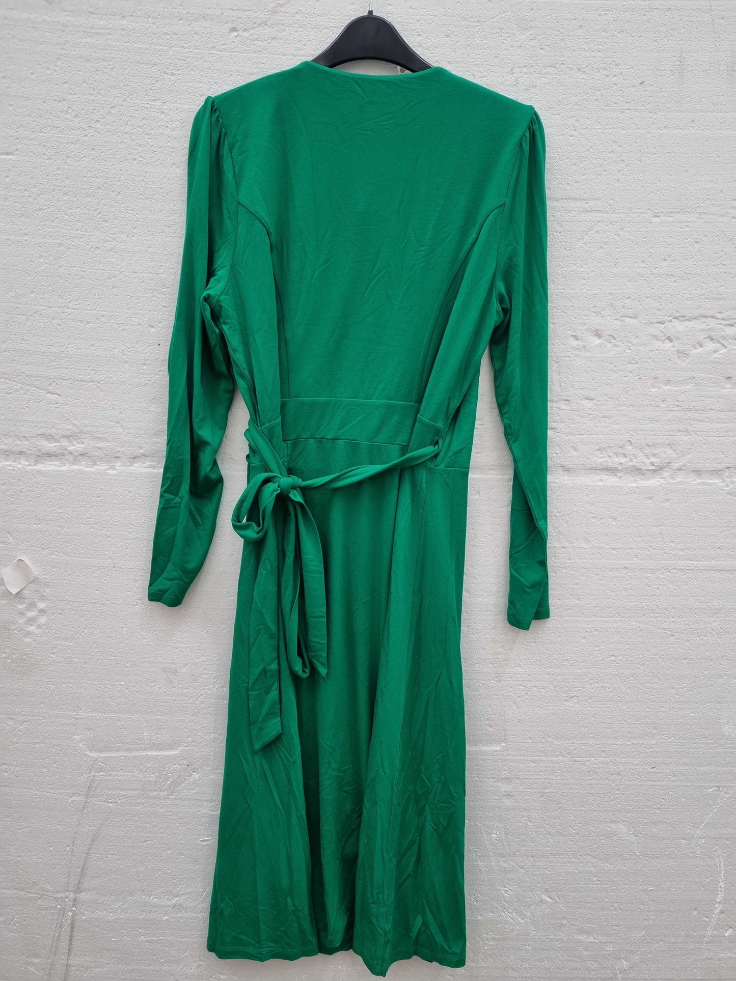 Lk Bennett Dr Khloe Green Wrap Dress Green UK 14