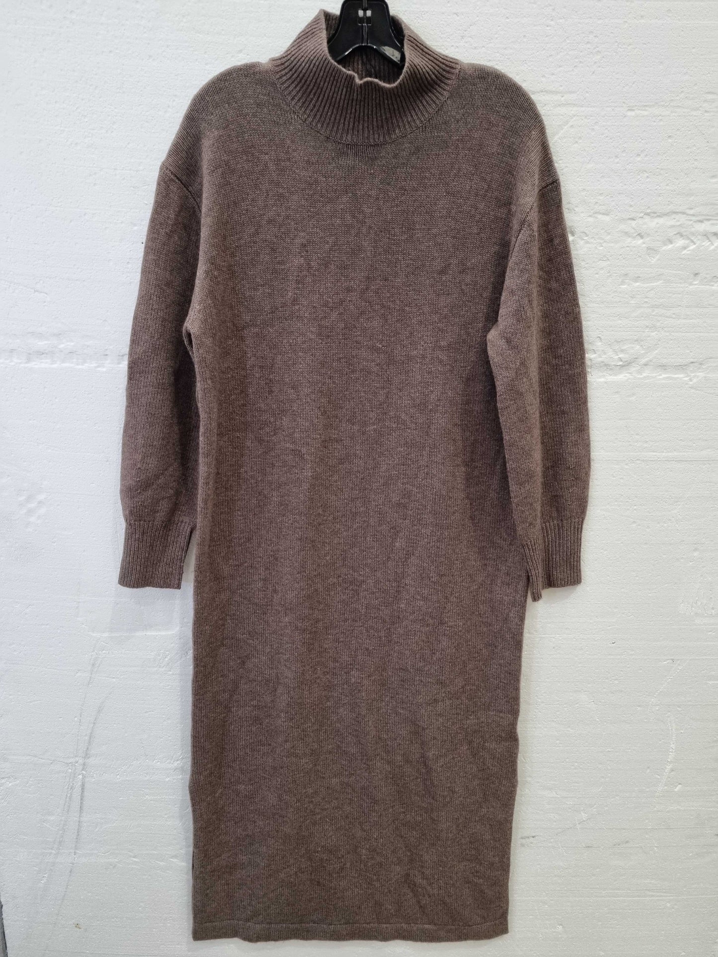 N�� Eleven Brown Wool Knit Dress Brown Small