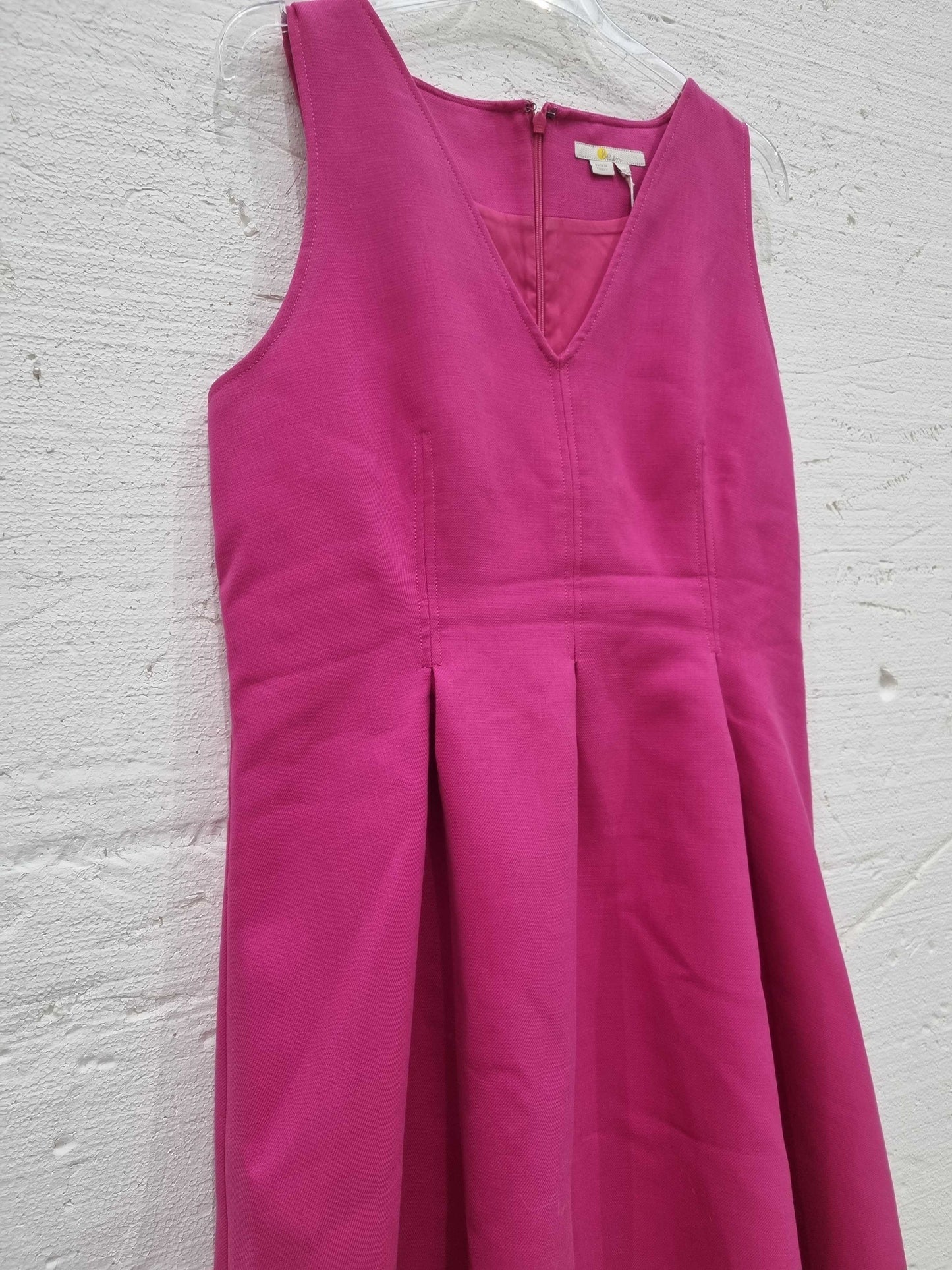 Boden Pink V-Neck Skater Mini Dress Pink UK 14 Pink UK 14