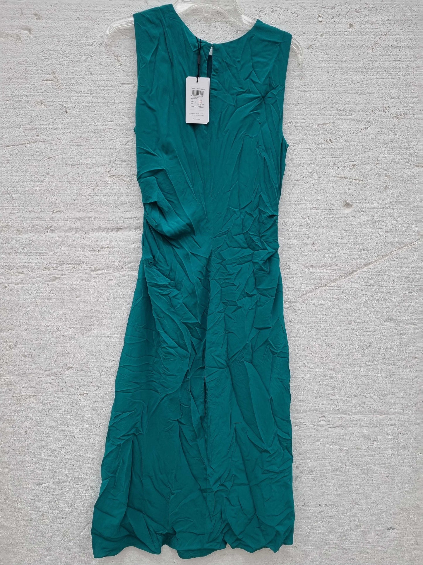 Reiss Green Lexi Ruched Bodycon Dress Green Uk 10 Green Uk 10