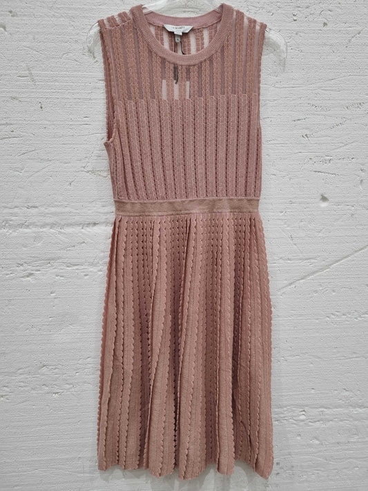 L K Bennett Pink Andrea Midi Dress Pink Medium Pink Medium